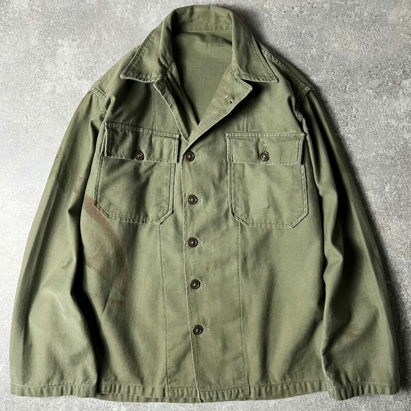 楽天市場】雰囲気系 50s US ARMY 米軍実物 OG-107 コットン サテン