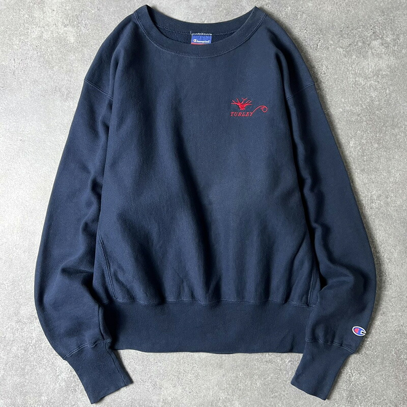 楽天市場】90s トリコタグ Champion 企業 ロゴ 刺繍 リバースウィーブ