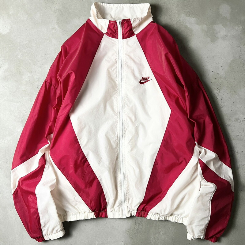 楽天市場】90s NIKE スウォッシュ ロゴ 刺繍 プルオーバー ナイロン