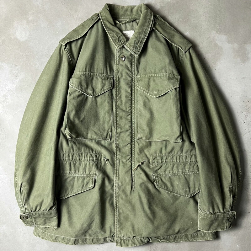 60s US ARMY 米軍実物 M-51 活動の領域 上衣 S-S / 60年月日 ビンテージ ミリタリー 正規陸軍 オリーブ 緑であること M-65 【中古】 古着 亜米利加古着 USED ユーズド 中古 VINTAGE US古着 アメカジ