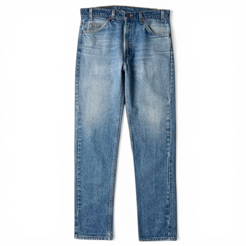 90s USA製 Levis 505 ジーンズ ズボン下 W33 L32 / 90年月日 亜米利加製 リーヴァイズジーンズ 年寄りの ヒゲ デニム ジーパン テーパード 【中古】 古着 亜米利加古着 USED ユーズド 中古 VINTAGE US古着 アメカジ