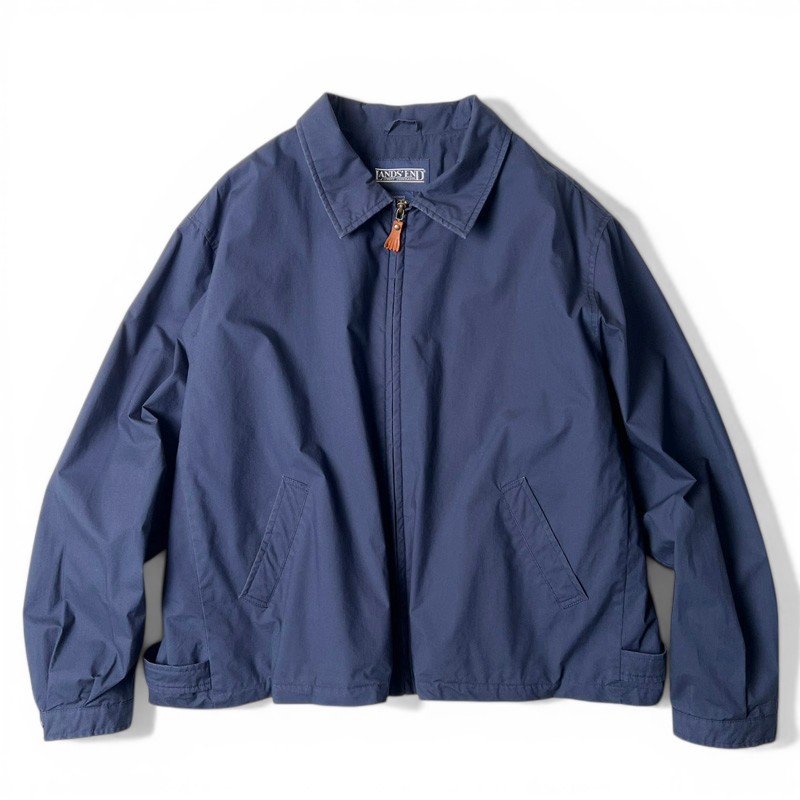 90s LAND END フルジップ コットン スイングトップ ジャケット XL / 90年代 オールド ランズエンド ジャンパー レディース 【中古】 古着 アメリカ古着 USED ユーズド 中古 VINTAGE US古着 アメカジ