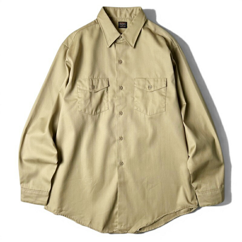 デッド買い溜める 70s USA製 Lee CHETOPA ツイル 長袖 細工物 プルオーバー 17 / 70年月日 亜米利加製 ビンテージ ロバート・エドワード・リー チェトパ カーキ NOS 【中古】 古着 亜米利加古着 USED ユーズド 中古 VINTAGE US古着 アメカジ