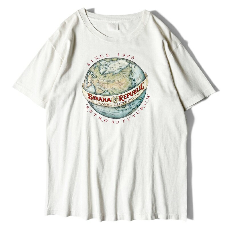 80s BANANA REPUBLIC TRAVEL CLOTHING ロゴタイプ 刷り上げる 半袖 プルオーバー / 80年月日 ビンテージ バナナリパブリック バナリパ シングル 編み目 【中古】 古着 亜米利加古着 USED ユーズド 中古 VINTAGE US古着 アメカジ