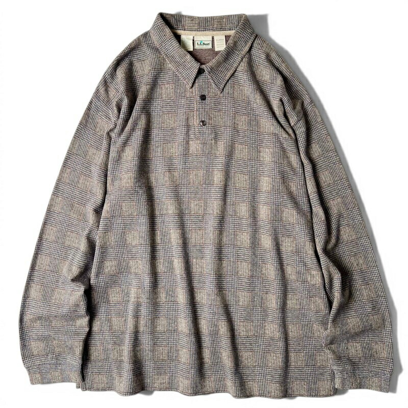 90s USA製 LLBean 照合のしるし ジャかばい立て 織り 長袖 スポーツシャツ XL / 90年月日 亜米利加製 年寄りの エルエルビーン LL食用豆 プルオーバー ティーシャツ 【中古】 古着 亜米利加古着 USED ユーズド 中古 VINTAGE US古着 アメカジ