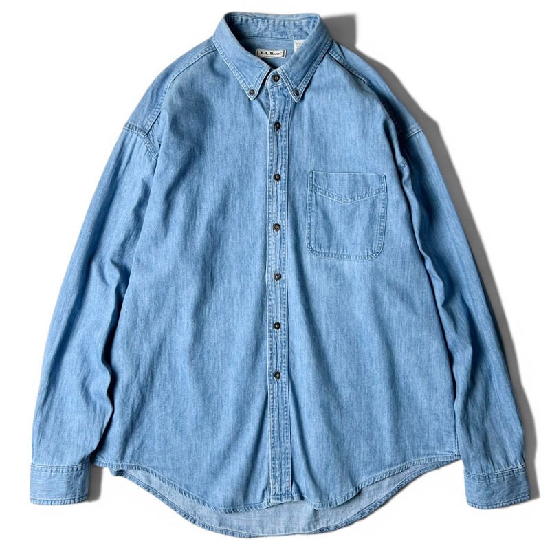 90s LLBean 綿織物 ジーンズ 長袖 名取り草落ちこむ プルオーバー XL / 90年月日 カナダ製 年寄りの エルエルビーン 無地 LL食用豆 【中古】 古着 亜米利加古着 USED ユーズド 中古 VINTAGE US古着 アメカジ
