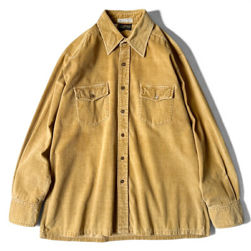80s COUNTRY TOUCH 無地 細畝 コール天 長袖 プルオーバー L / 80年月日 ビンテージ 赤銅色 ボックス席 コーズ 【中古】 古着 亜米利加古着 USED ユーズド 中古 VINTAGE US古着 アメカジ