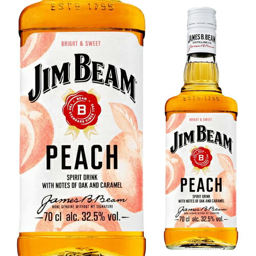 エバン ウィリアム シナモンリキュール 4本 + Jim Beam ピーチ 1本 ジムビームピーチ 700ml 32.5度 サントリー バーボン リキュール