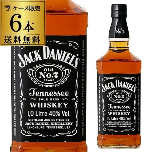 ジャック ダニエル ブラック 40度 1 000ml 正規品 6本販売 送料無料 ウイスキー バーボン テネシー 1l 1000 長s まとめ買い で送料無料 Rscarwash Nl