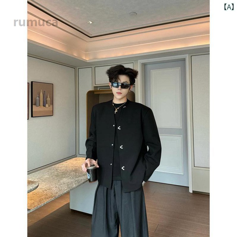 流行り物 春夏 秋冬 かっこいい オシャレ モテ 成人男性用 成人男性服  服 韓国 分かりやすい 成年者 嚠喨たる 相応う 黒いこと