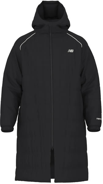 ニューバランス newbalance パデッドコート ロング メンズ AMJ53173BK フード付き 防寒着 大人 スポーツ観戦 30%off