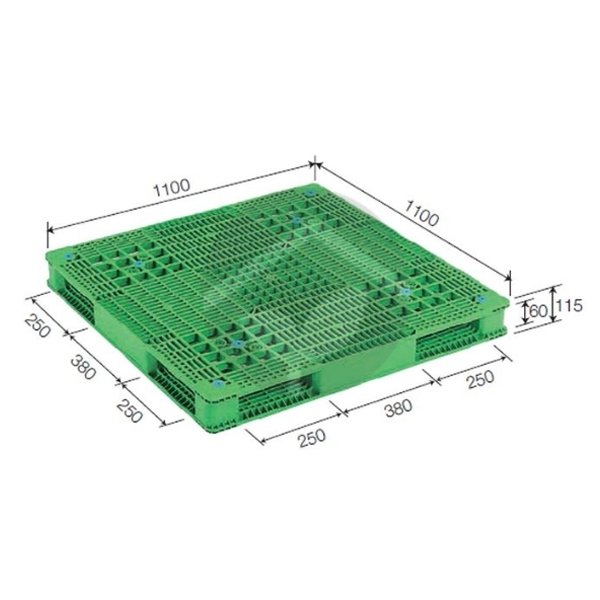 サンコー 三甲 バレット1100×1100サイズ(画面使用型) グリーン R4-1111-4 812120-01