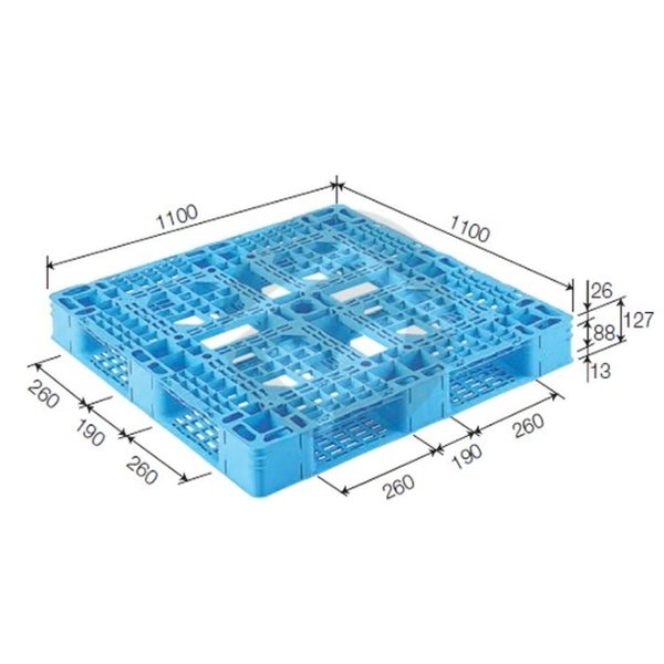 サンコー 三甲 バレット1100×1100大きさ〔片面当て嵌める型〕 ともし火青み D4-1111-8 812202
