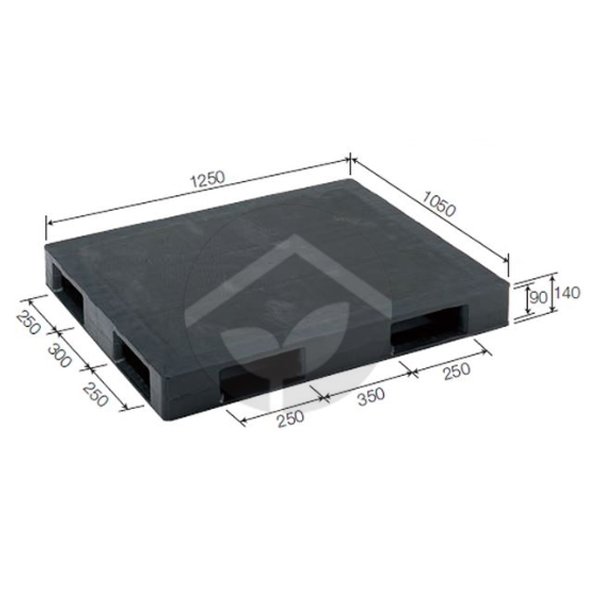 サンコー 三甲 プレスパレット ブラック D4-105125P-AS 8P0001-01