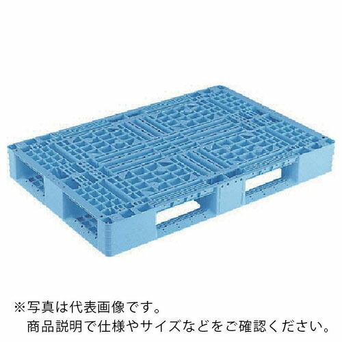 サンコー 三甲 パレット(片面使用型) D4-812 ライトブルー 808855|資材・印刷のルネ 店