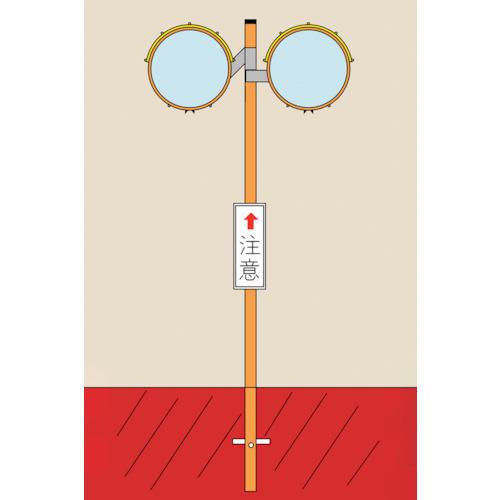 極点付き添い人アクリル樹脂製鏡鑑 丸型2面鏡 径600粍 丸W60 277320 日本緑十字