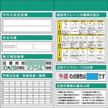 つくし制作室 スチール写真製安全性のある電子掲示板2点手合い 起重機手振り・玉掛箱大屋根無 KG-503