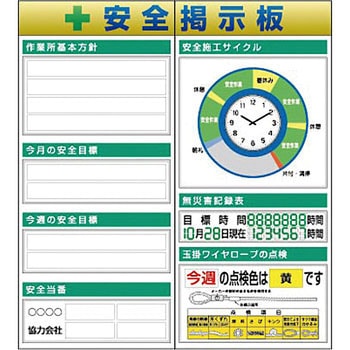 つくし工房 スチール製フラット掲示板2点タイプセット 大タイトルBタイプ KG-612AB
