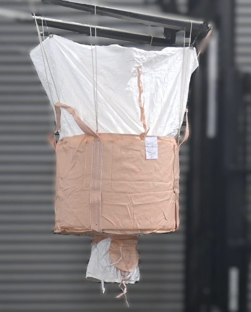 平成 丸型フレコンバッグ 極小型(~500L未満) 920φ×700H ラミネーション無 内袋無し 排出口あり HS005R-L-W 390325 コンテナバッグ 10袋|資材・印刷のルネ 店