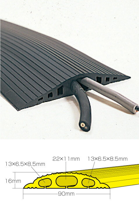 ユニット UNIT ソフトカラープロテクター 黒8m巻 866-125｜資材・印刷のルネ 店