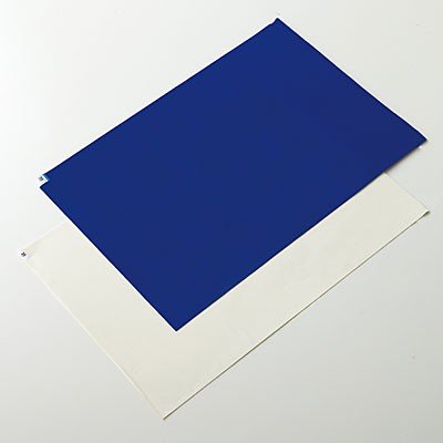 粘着クリーンマット 帯電防止タイプ 青 600×1200mm (8シート1セット) 322044 日本緑十字|資材・印刷のルネ 店