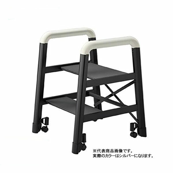 長谷川産業 踏台 キャンバー DE2.0-2S (17032) しろがね色 ※法人宛制限事項