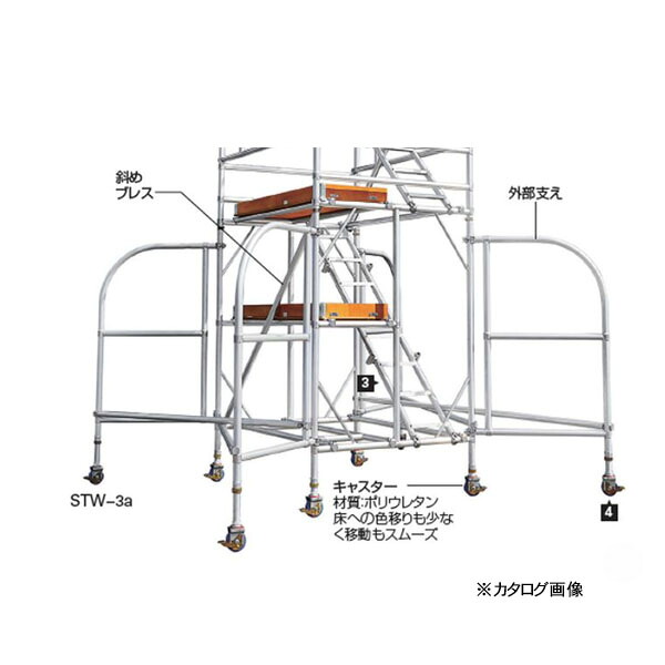 長谷川工業 STW用移動式外部支え (4本セット) 10934 《構成セット》 ※法人宛限定|資材・印刷のルネ 店