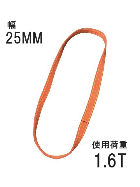 ベルトスリング 25mm エンドレス型（パワースリング KP-2型） 4.5m 054KPN02504S5 コンドーテック