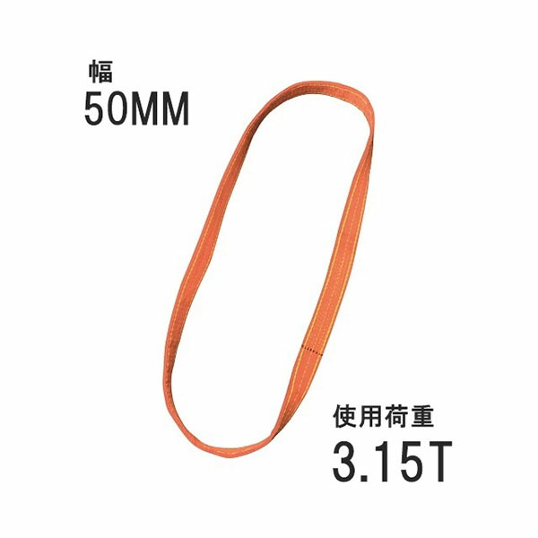 ベルトスリング 50粍 エンお召しもの型（パワースリング KP-2型） 3.5m 054KPN05003S5 コンドーテック