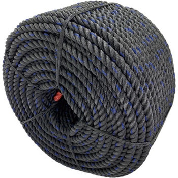 PEアイロープ　5.0mm×200m　黒　約2.7kg 愛和産業