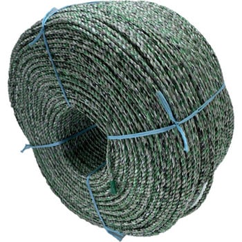 PP雑色ロープ 約6.0mm(堅打) 約350m 約6.0g ロープ巻 愛和産業
