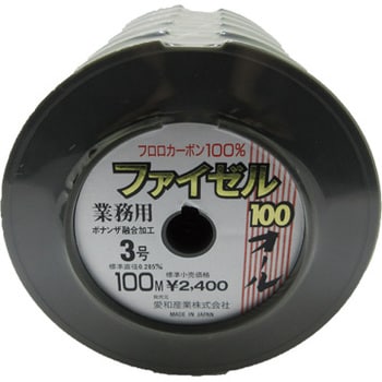 ファイゼル(漁業者専用フロロカーボンテグス)　φ約0.570　100ｍ×5巻　12号 愛和産業