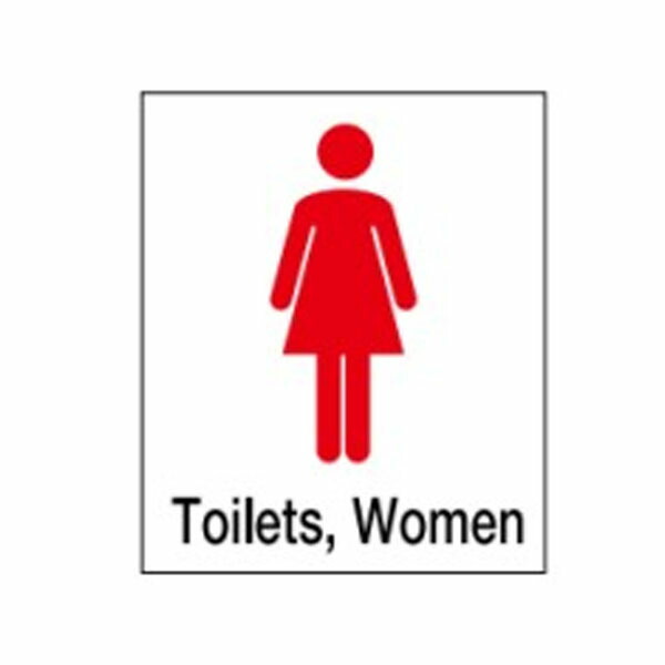 絵文字標識 Toilets, Women 500×450×4 トイレ表示 入口表示 女子トイレ 女性トイレ 婦人用トイレ アクリル製 ピクトグラフ ピクトグラム ピクト4(大) ※受注生産|資材・印刷のルネ 店