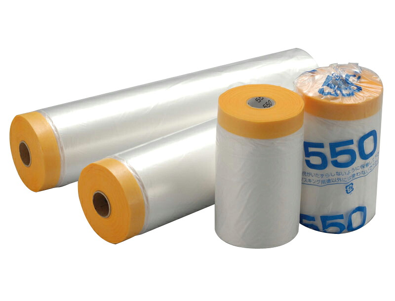 MF 和紙テープ付養生マスカー 550mm×35ｍ 60巻入 F12-011 エムエフ 法人宛限定