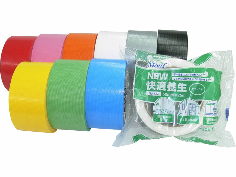 MF 快適養生No.822 ピンク 50mm×25m 30巻入 T03-101 エムエフ 法人宛限定
