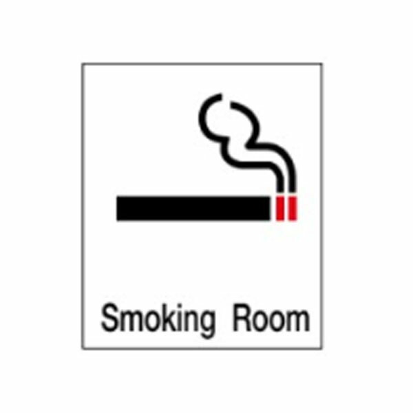 絵文字標識　Smoking Room　500×450×4　喫煙所　タバコ　アクリル製　ピクトグラフ　ピクトグラム 　ピクト16(B)(大) ※受注生産