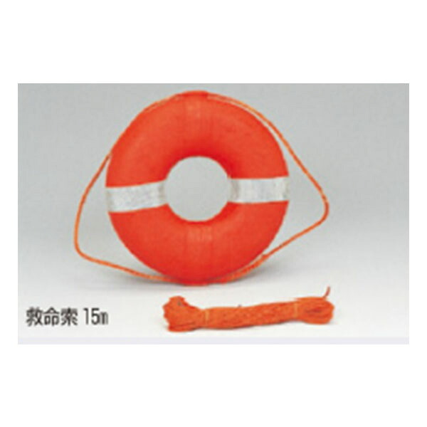 浮環 内径136mm 外径375mm オレンジ 救命用浮き輪 3620 返品不可商品 つくし工房｜資材・印刷のルネ 店