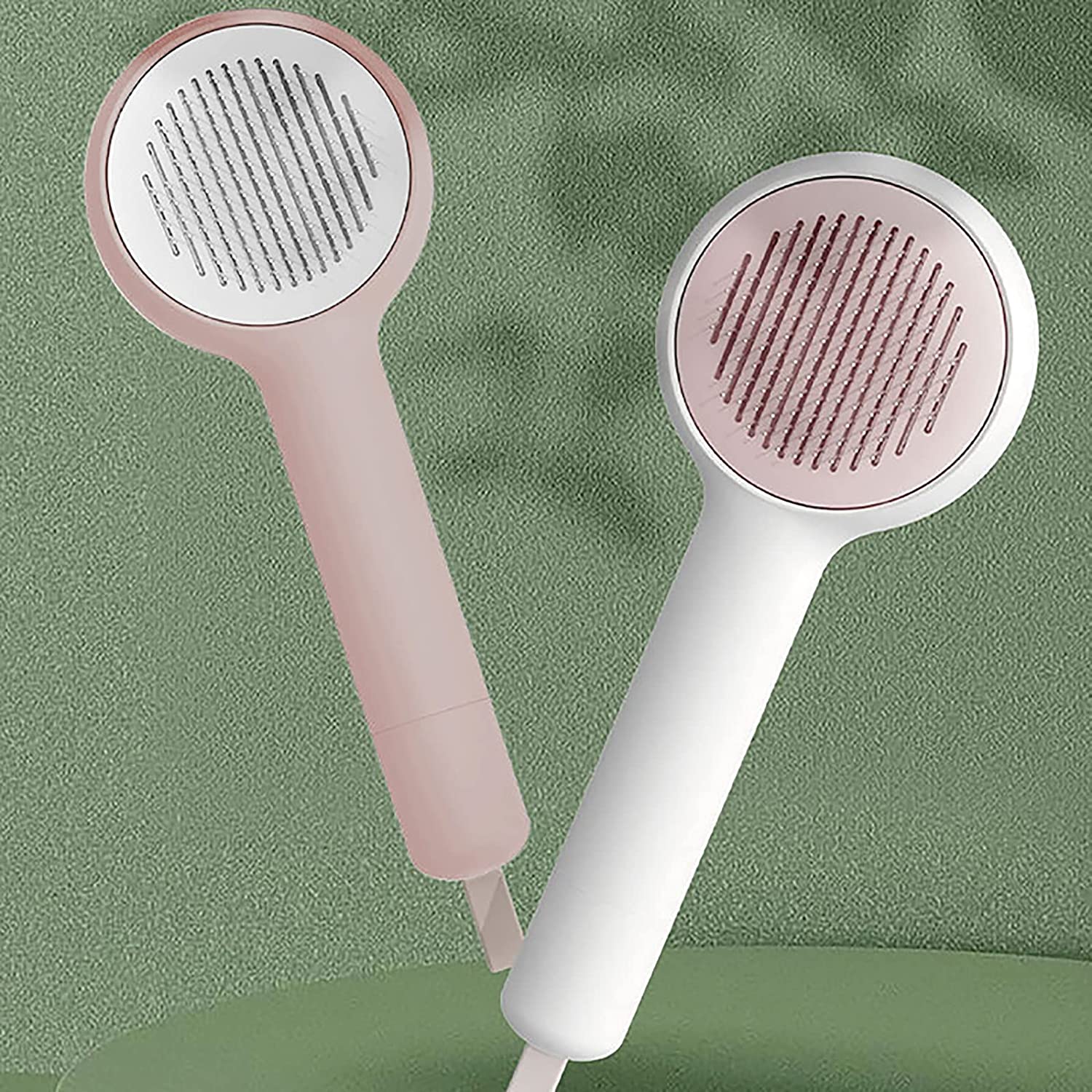猫ブラシペットブラシ猫くし短毛長毛抜け毛取り柔らかい静電気防止マッサージ隠れブラシクリーナー脱毛多機能血液循環に役に立つマッサージ猫