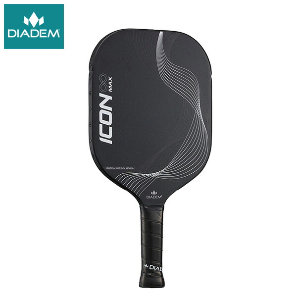 【マラソン限定！最大2000円OFFクーポン】DIADEM ICON IN MAX ピックルボールパドル BLK×WHT TPA011 ダイアデム PICKLEBALL PADDLE ラケット アイコンインフィニティマックス ブラック ホワイト