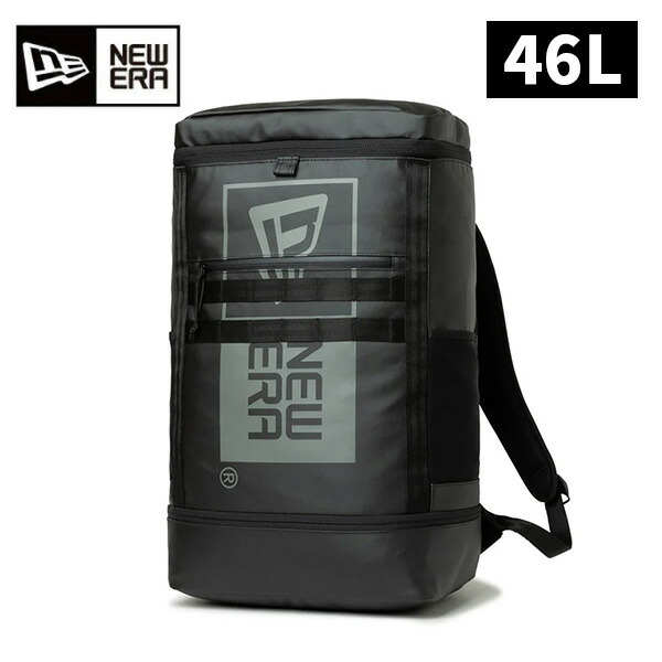 【マラソン期間限定！最大2000円オフクーポン】ニューエラ ボックスパック ラージ 46L TPU Box Logo ユニセックス 25FW ブラック×グラファイト 14521366 バックパック リュック NEW ERA