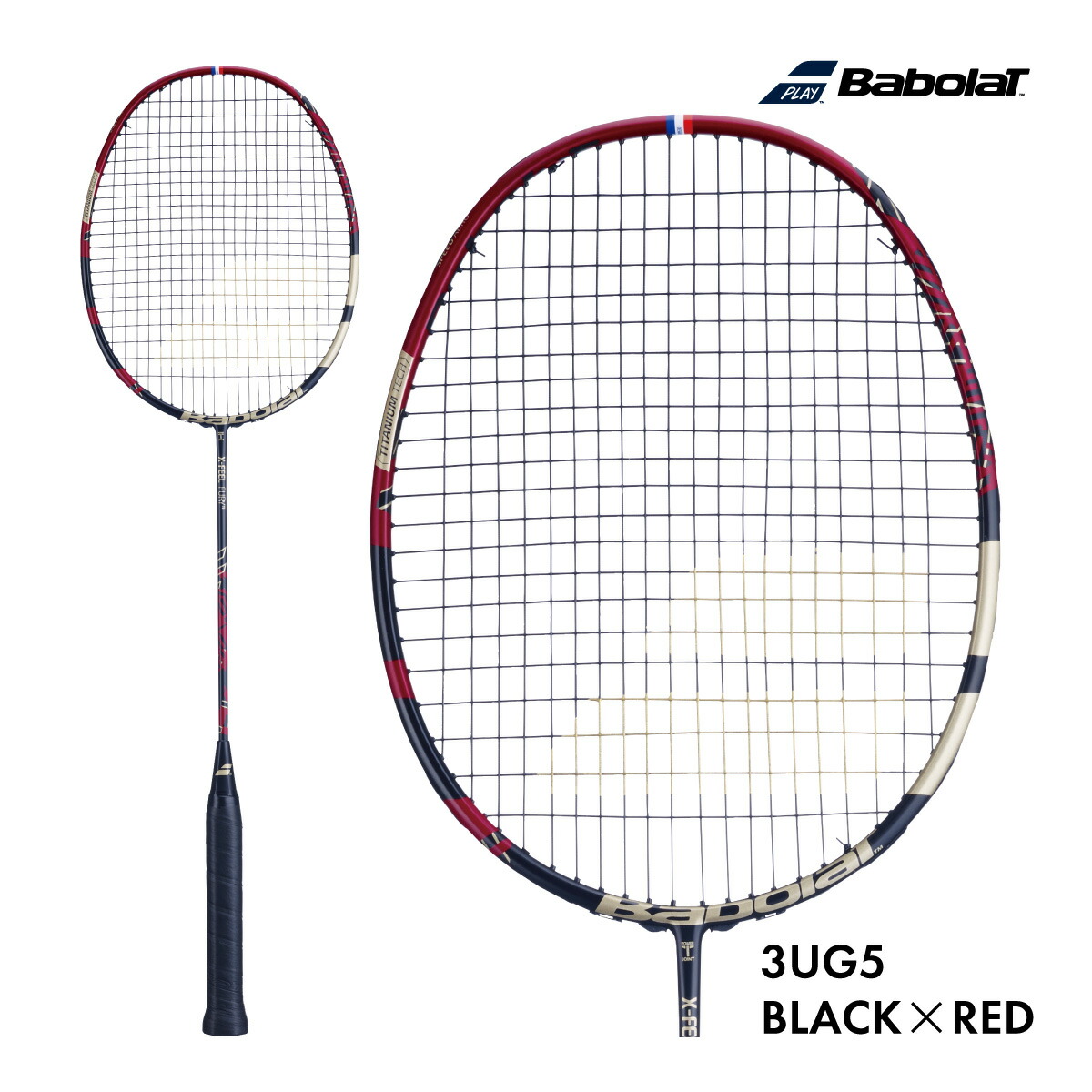 【マラソン限定！最大2000円OFFクーポン】BABOLAT バボラ X－FELL FURY エックスフィールフューリー 602435 3UG5 ヘッドヘビー パワー系 オフェンス 2024 ブラック×レッド 14,573円