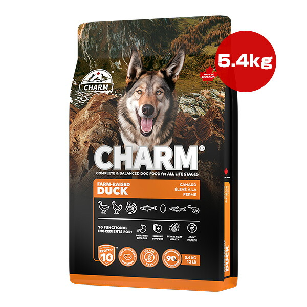 チャーム プロテクトテン ファーム レイズド ダック ドッグ 5.4kg ▽t ペット フード 犬 ドッグ CHARM PROTECT10 CHFDD054 送料無料