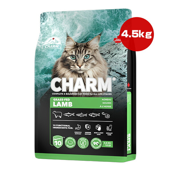 チャーム プロテクトテン グラス フェッド ラム キャット 4.5kg ▽t ペット フード 猫 キャット CHARM PROTECT10 CHGLC045 送料無料｜RunPet
