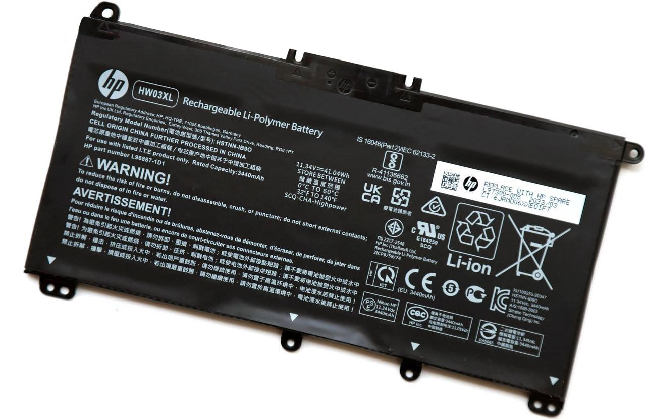 純正 HP エイチピー Pavilion 15-eg 15-eh 用 バッテリー HW03XL 41.04Wh 11.34V 3440mAh HSTNN-IB9O L96887-1D1 L77034-005｜ルピナス