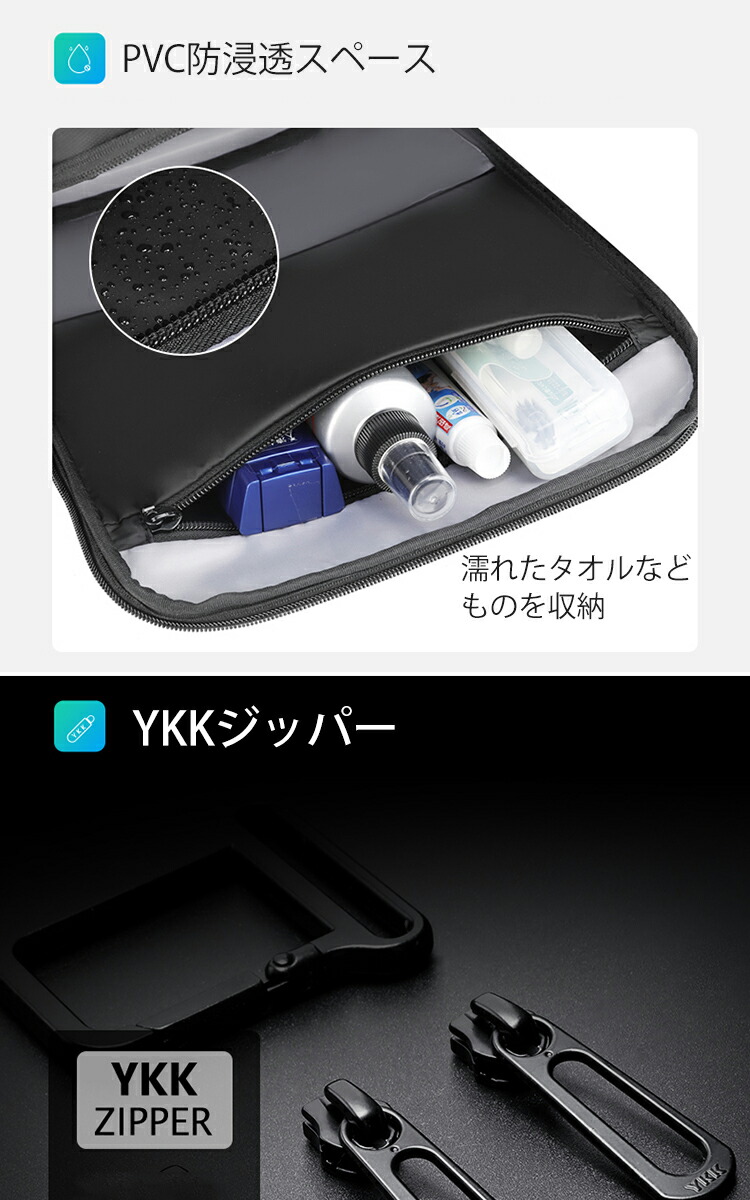 Mark Ryden ビジネスリュック Pcリュック バックパックビジネスリュック 大容量 30lメンズ スタイリッシュ 防水 ビジネスバック Pc収納 出張 リュックメンズ 薄型 リュックサック Ykk ファスナー Usb充電ポート15 6 17 3インチ Pc収納 ブラック 3層大容量 リュック