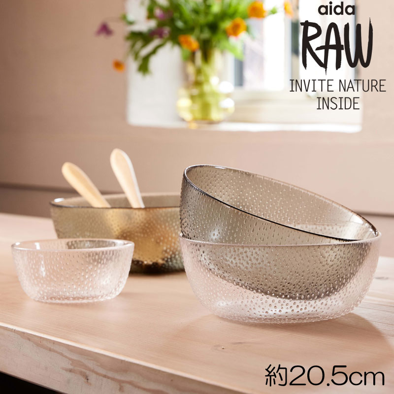 楽天市場】サラダボール ガラス 14cm aidaアイーダ RAW Glass