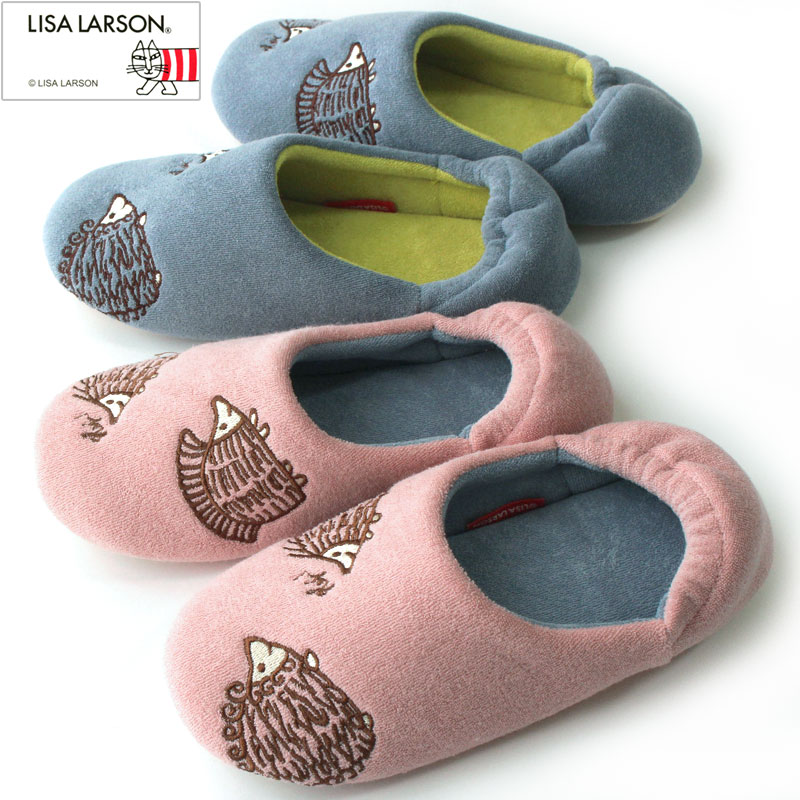 楽天市場】ルームシューズ はりねずみ 3兄弟 リサラーソン レディース
