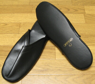 買い誠実 携帯スリッパ フラットタイプ合皮ソフト Mサイズ メンズ 入学式 卒業式 参観日 パパ ママ Qdtek Vn