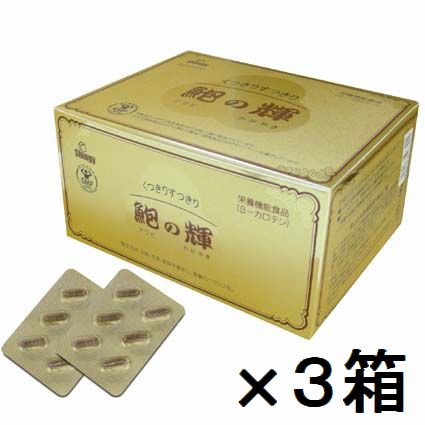 【送料無料】鮑の輝　３箱セット　＋６粒進呈（レビュー記載で）【代引料無料】※キャンペーン大特価