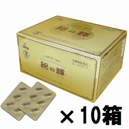 【送料無料】鮑の輝　９６カプセル×超お得１０箱セット【代引料無料】《鮑の輝き　ルテイン　ゼアキサンチン　シンギー》※期間限定！　数量限定！　超特価！